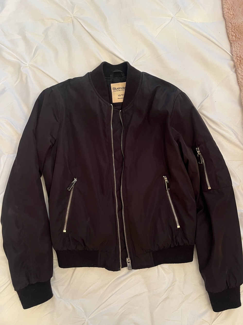 🖤 2 for $30🖤 Bluenotes Women’s Black Bomber Jacket